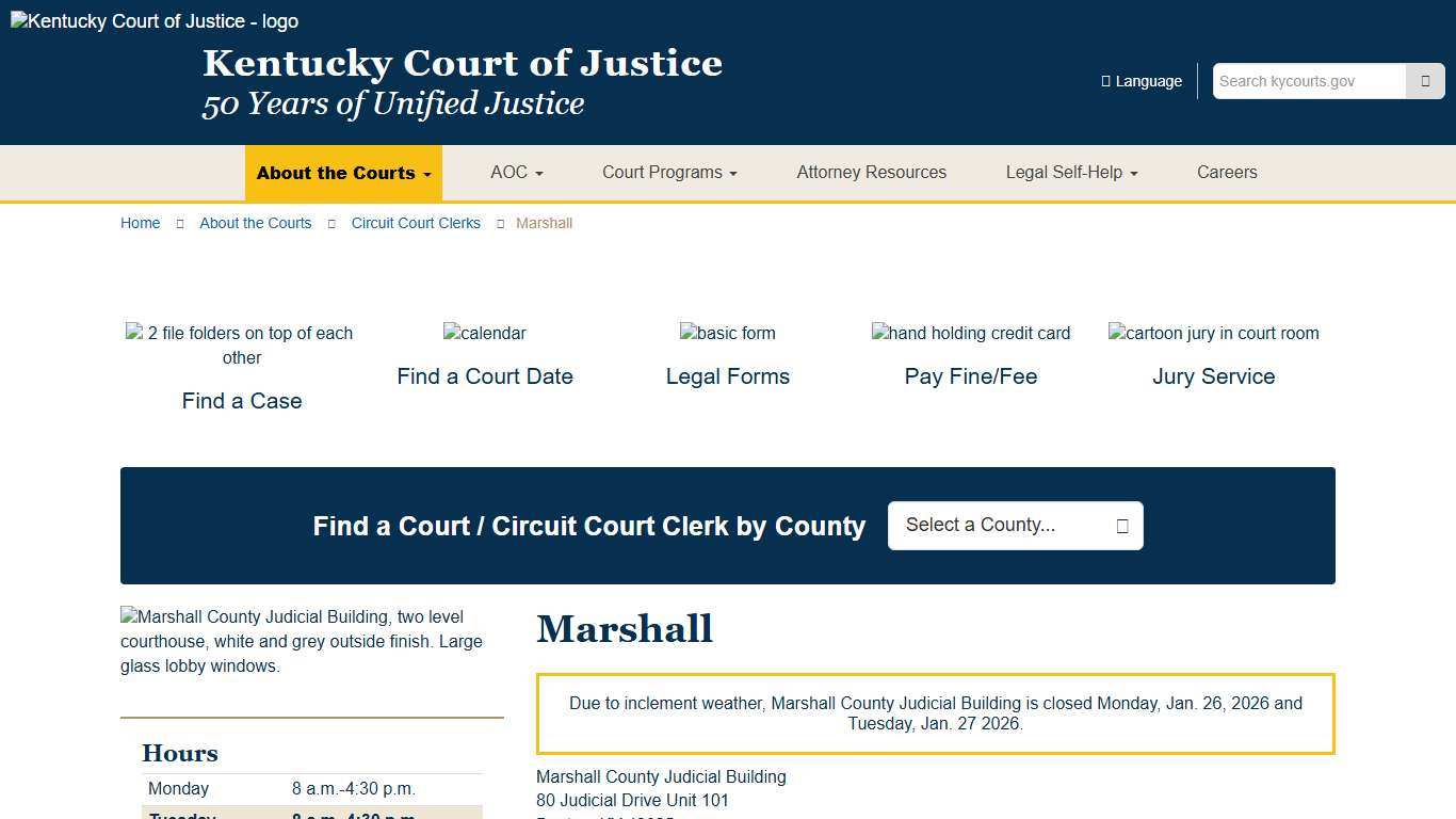 Marshall - Kentucky Court of Justice